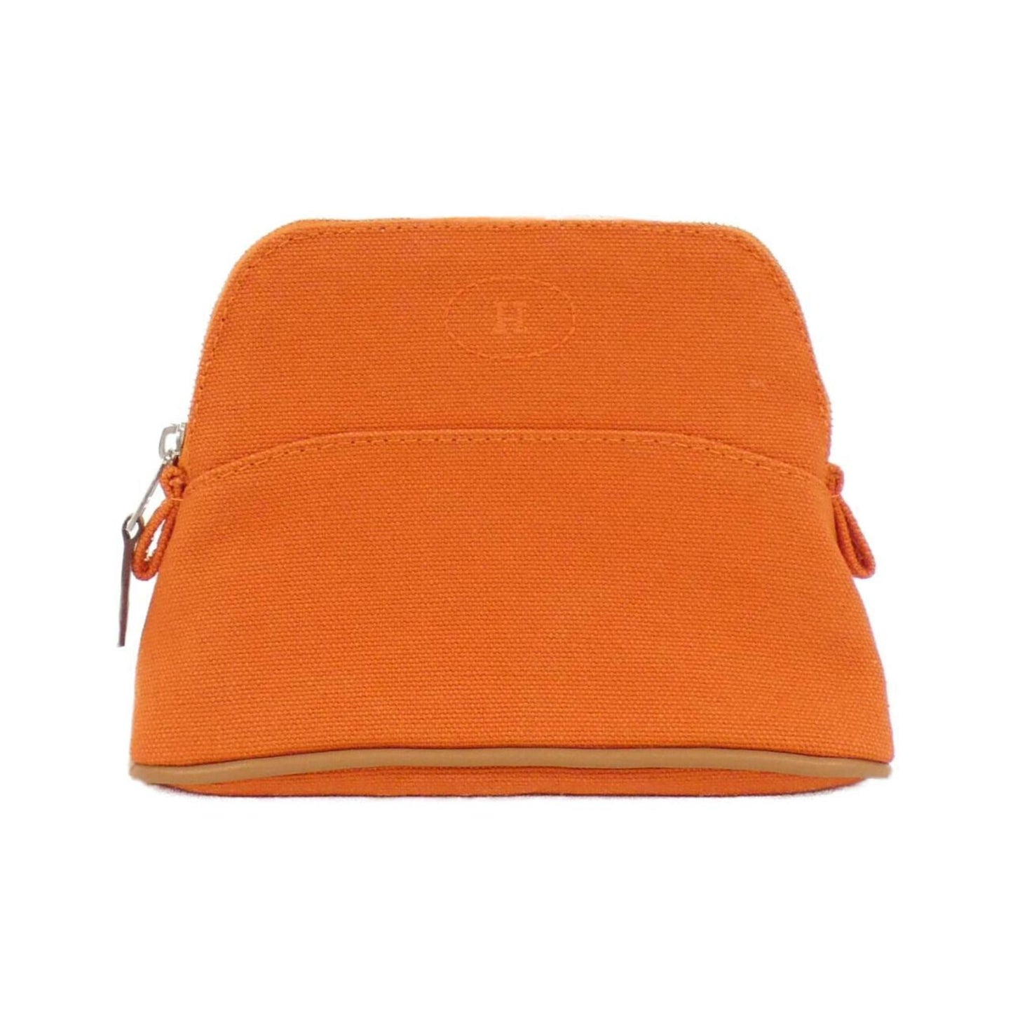 Hermes Orange Canvas Pouch ( )