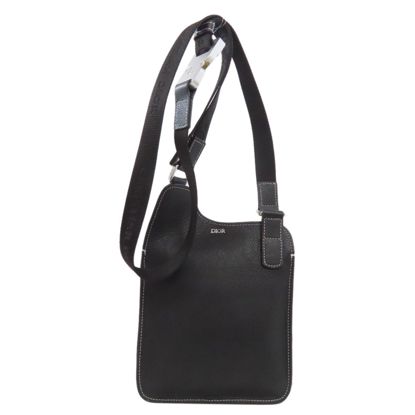 Christian Dior Black Leather Shoulder Bag ()