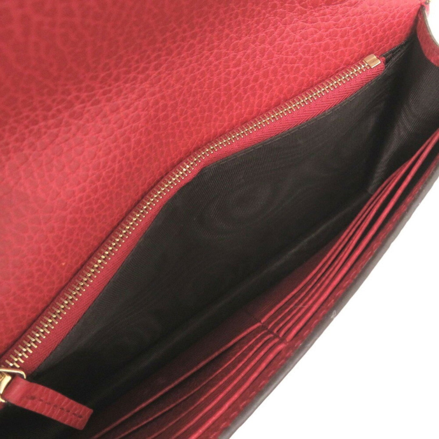 Gucci Red Color Leather Shoulder Bag ( )