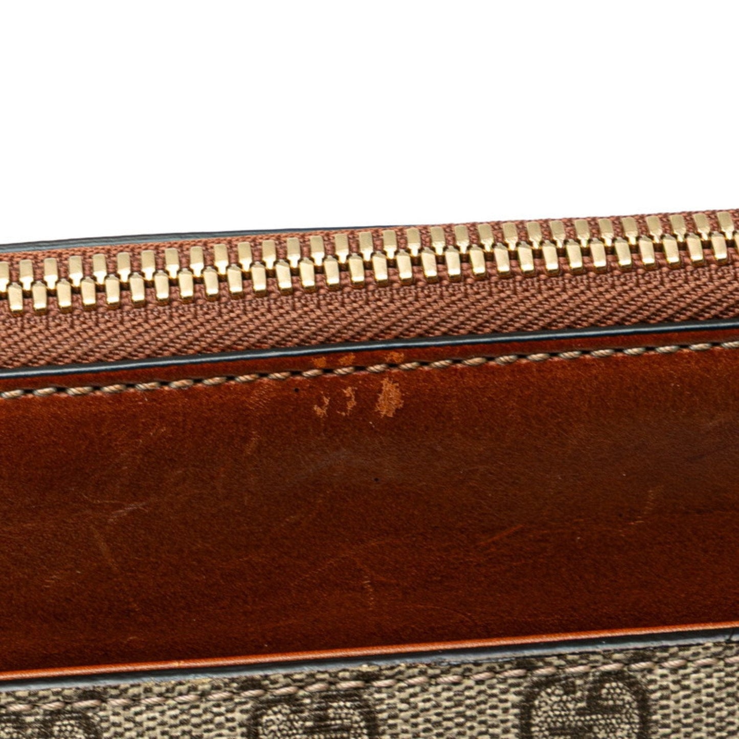 Gucci Beige Brown Pvc Leather Handbag Shoulder Bag ( )