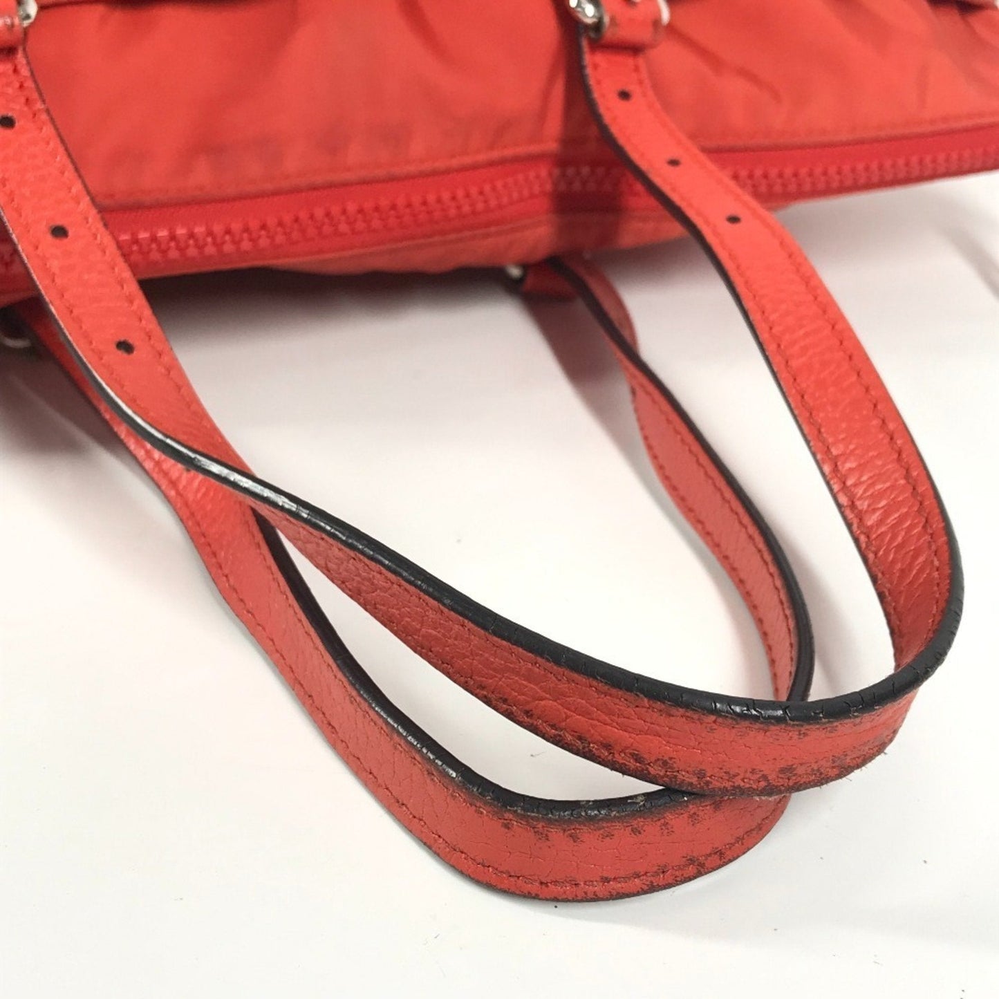 Gucci Orange Nylon Handbag Shoulder Bag Tote Bag ( )