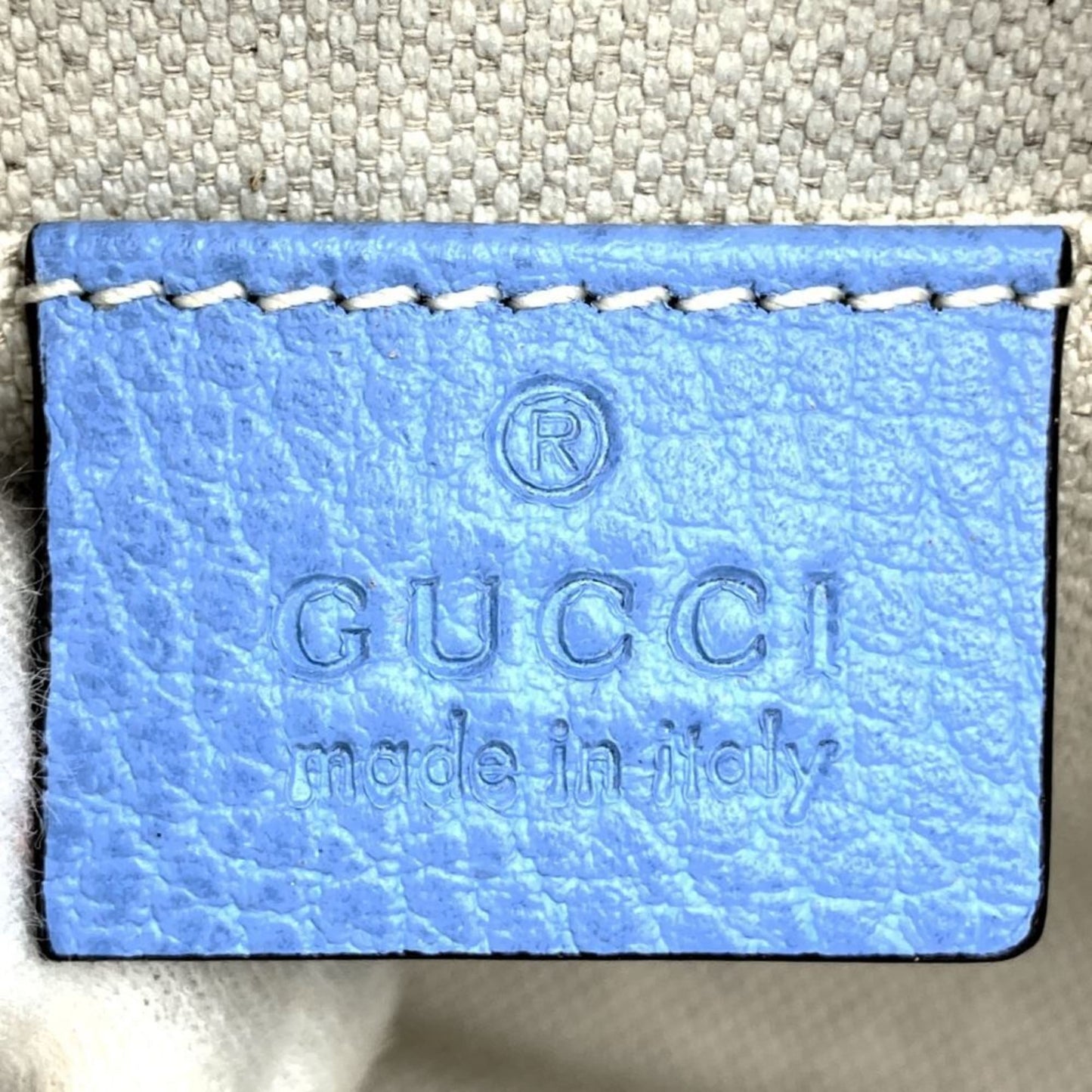 Gucci Blue Light Blue Leather Pouch ( )