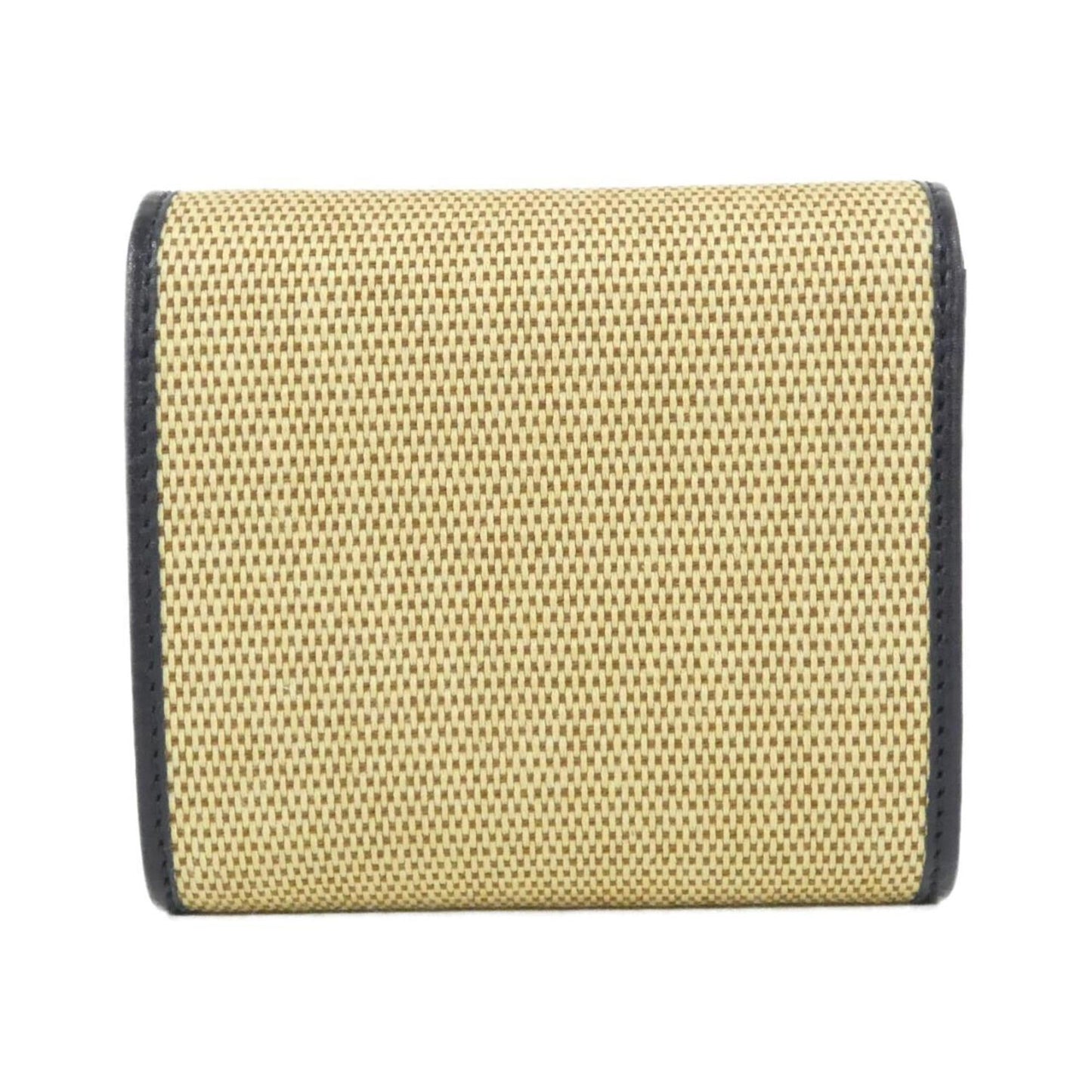 Gucci Beige Navy Canvas Wallet (Bi-Fold) ( )