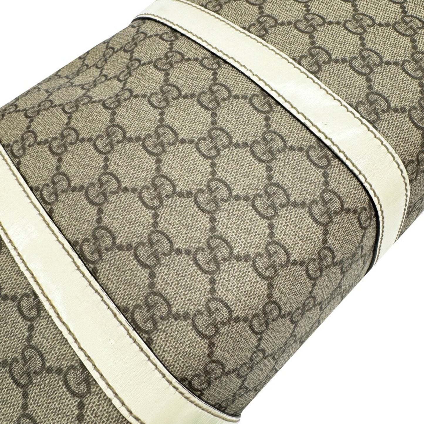 Gucci Gray Gg Supreme Boston Bag Handbag ( )