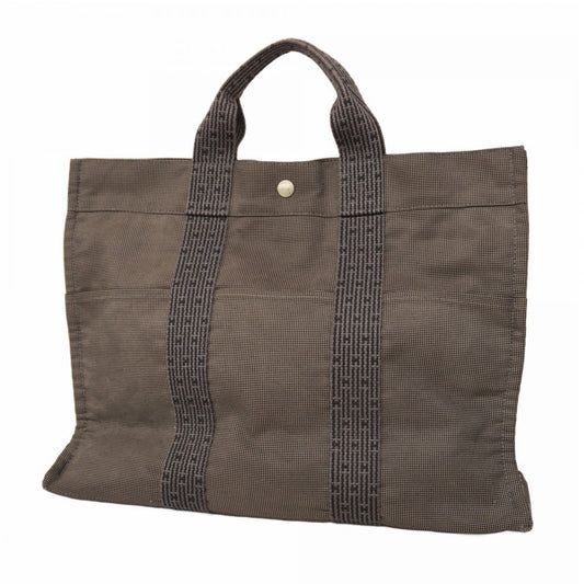Hermes Gray Canvas Tote Bag ( )