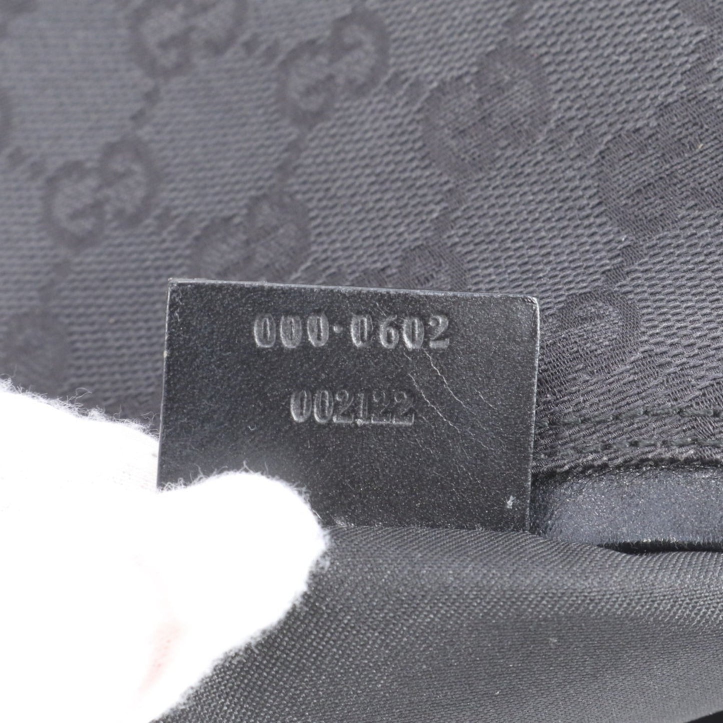 Gucci Black Leather Canvas Shoulder Bag ( )