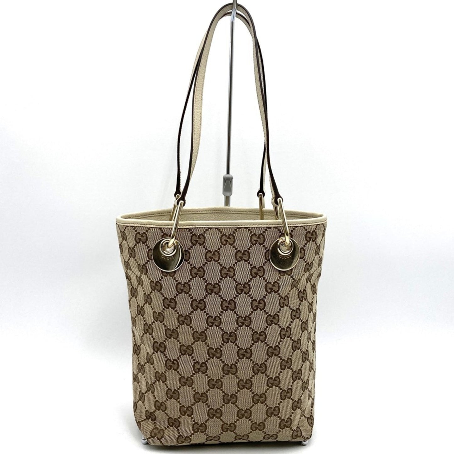 Gucci Gg Canvas Beige Gg Canvas Shoulder Bag Tote Bag ( )