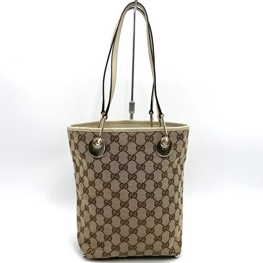 Gucci Gg Canvas Beige Gg Canvas Shoulder Bag Tote Bag ( )