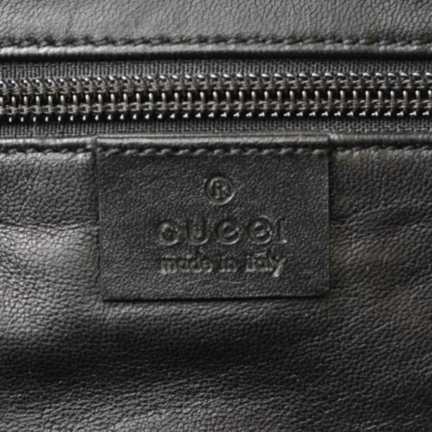 Gucci Black Cotton Canvas Shoulder Bag Sling Bag ( )