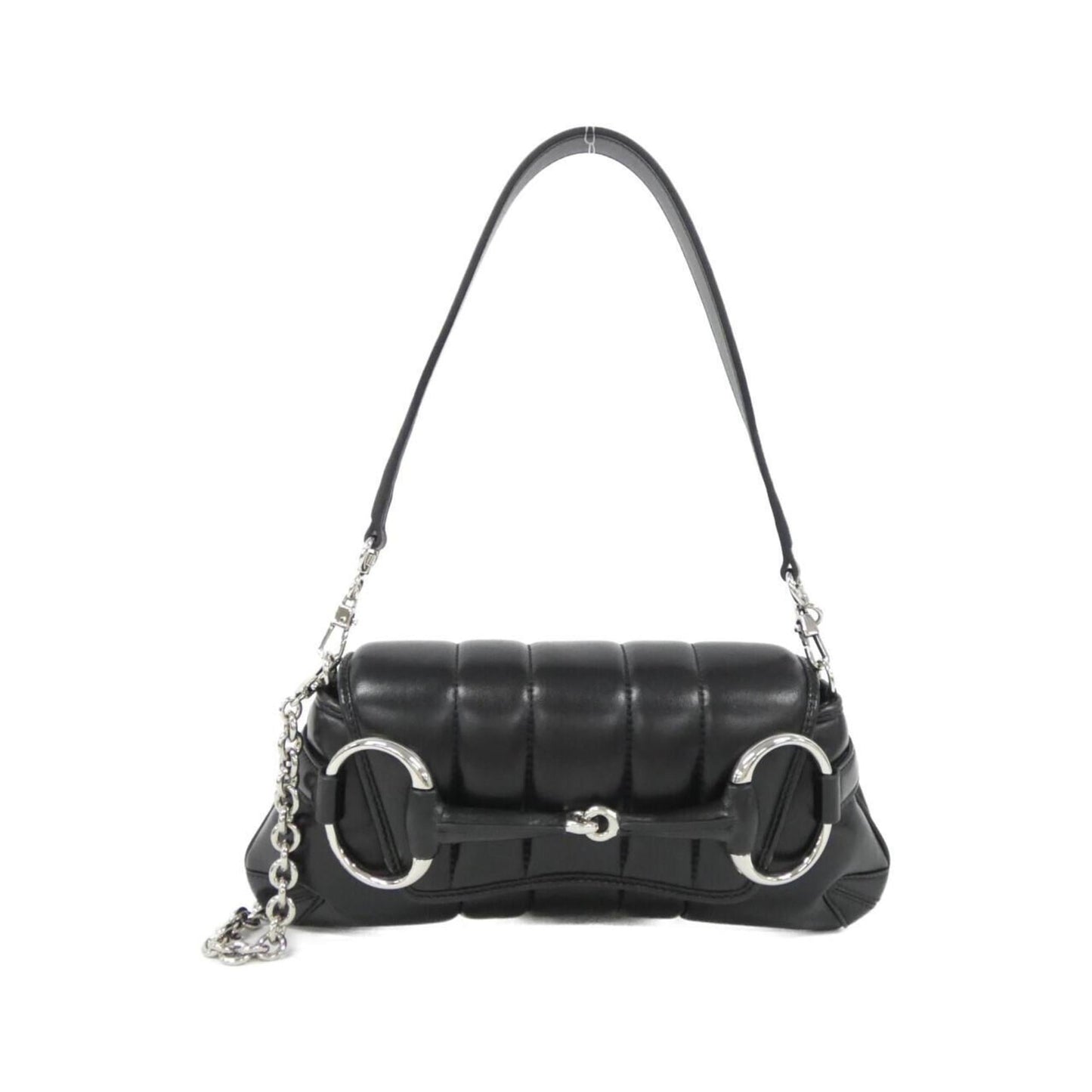 Gucci Black Leather Shoulder Bag ( )
