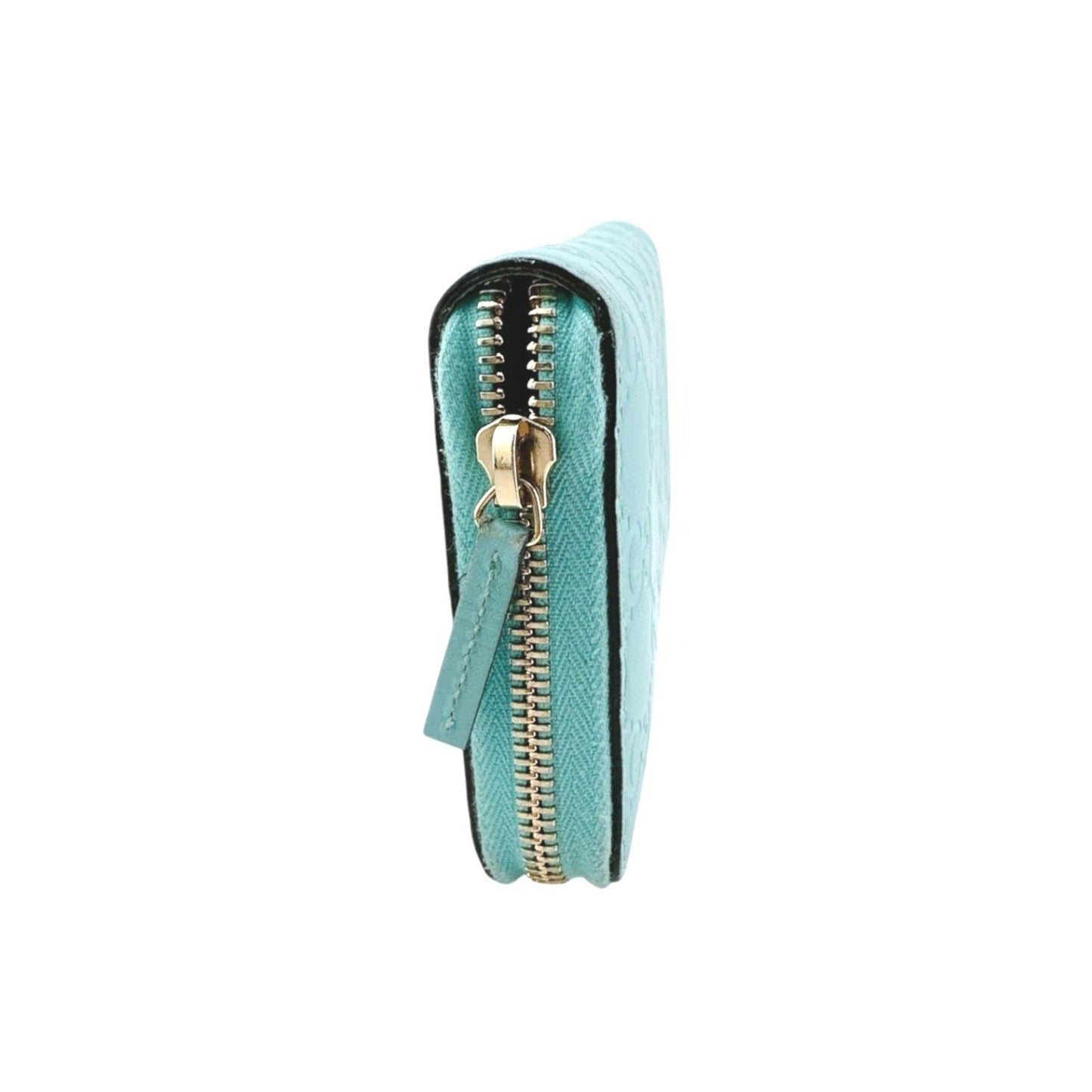 Gucci Blue Light Blue Leather Long Wallet (Bi-Fold) ( )