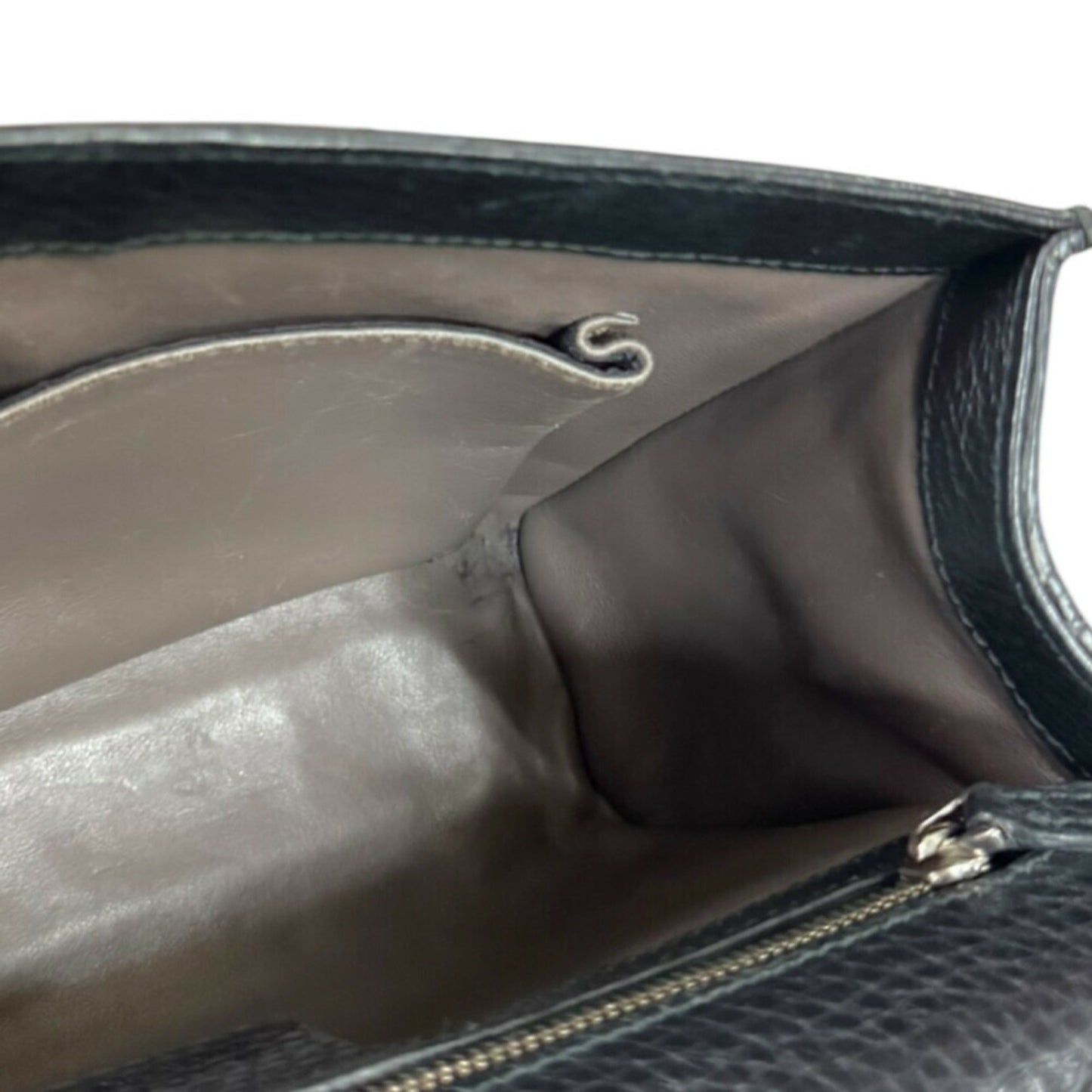 Gucci Black Leather Shoulder Bag ( )