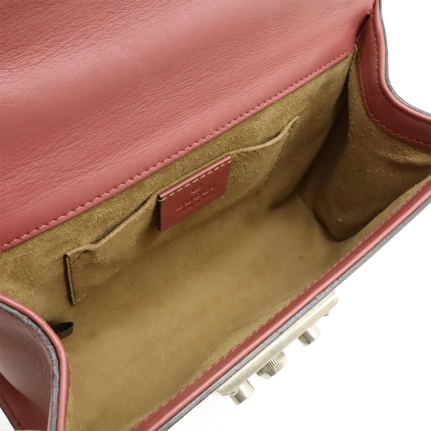 Gucci Beige Multi-Color Pink Pvc Leather Shoulder Bag ( )