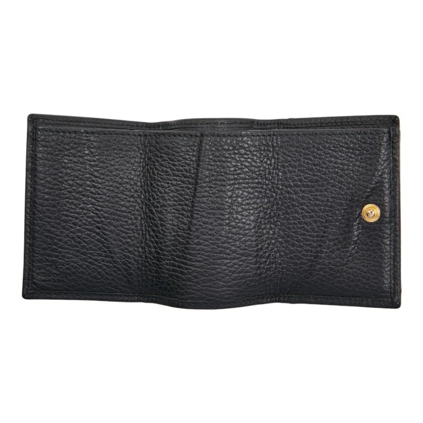 Gucci Black Leather Wallet (Tri-Fold) ( )