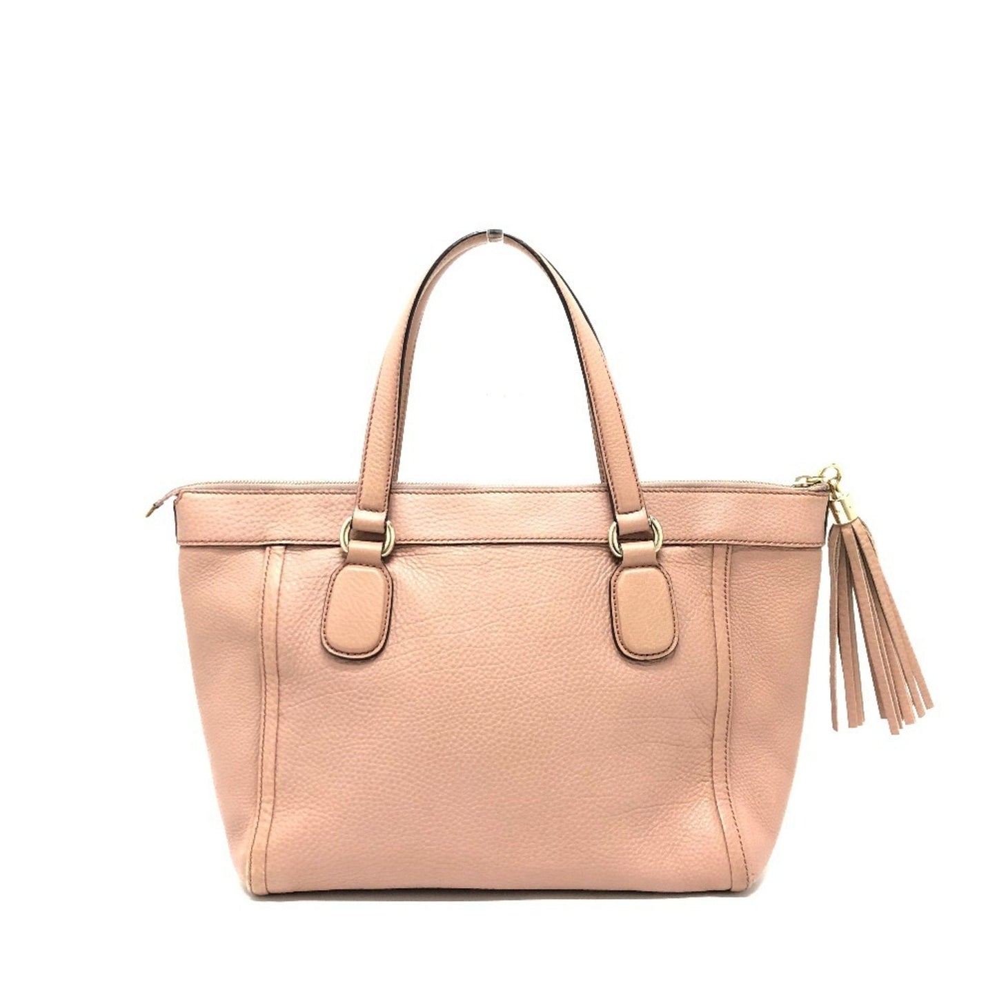 Gucci Pink Beige Leather Handbag ( )