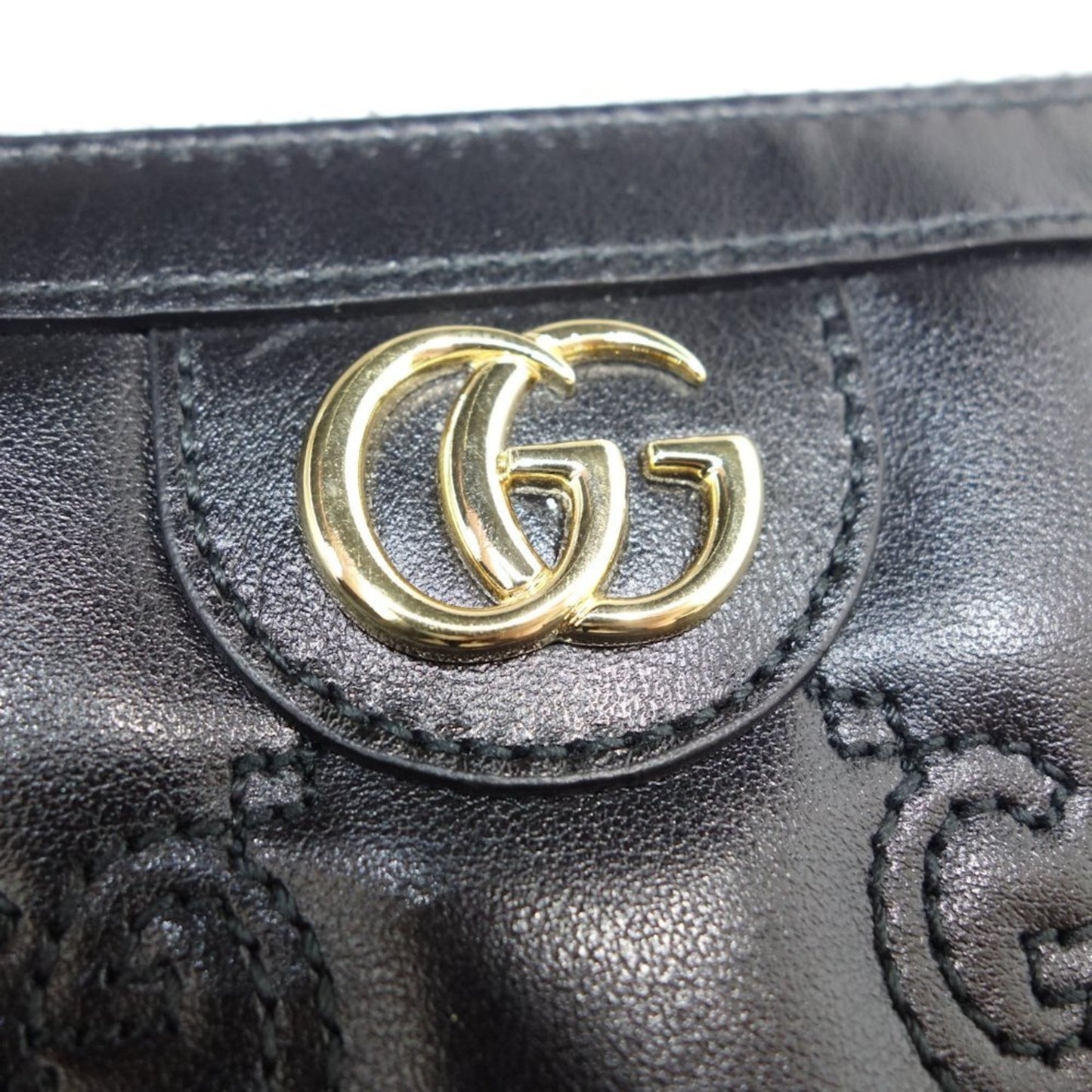 Gucci Black Leather Long Wallet (Bi-Fold) ( )