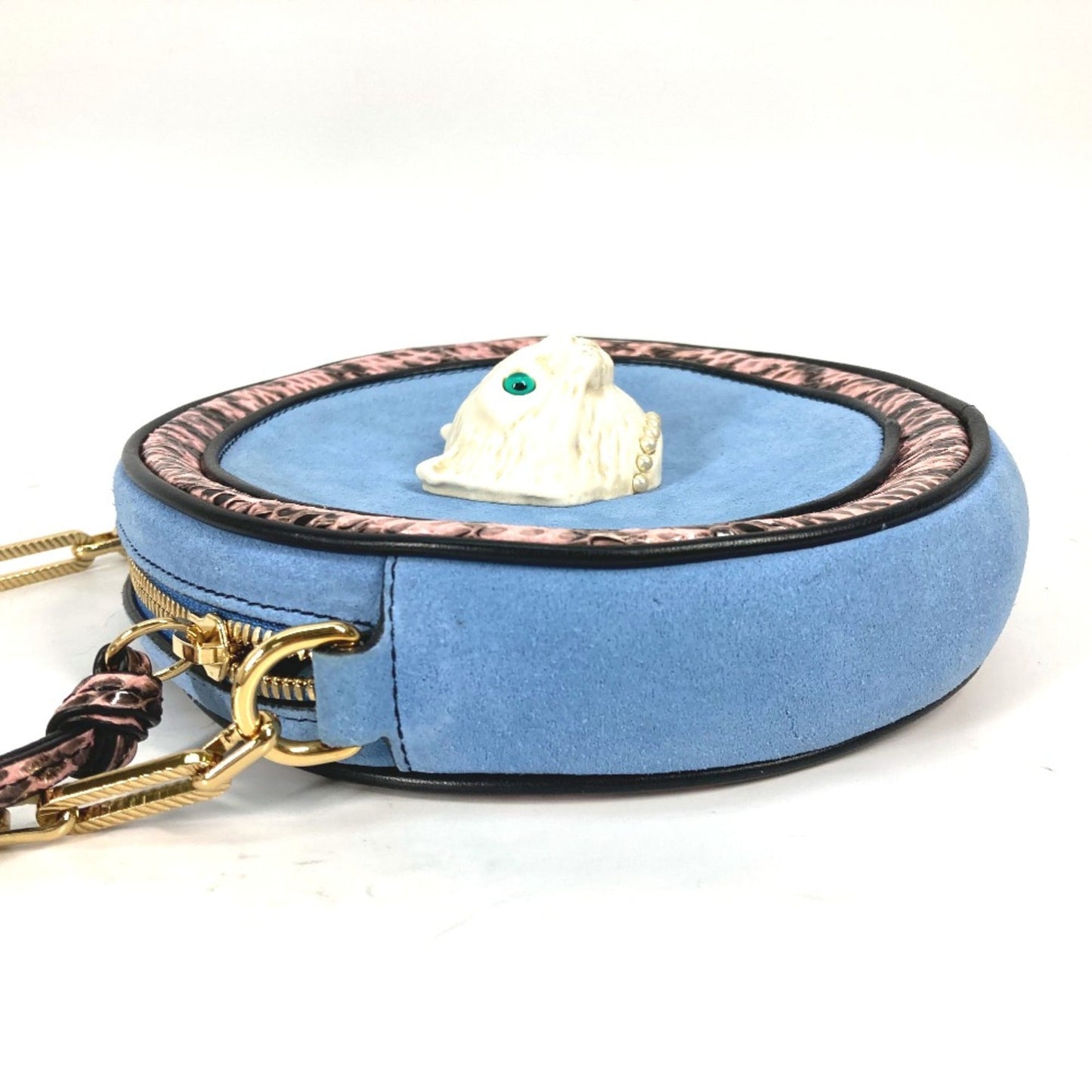 Gucci Blue Leather Shoulder Bag ( )