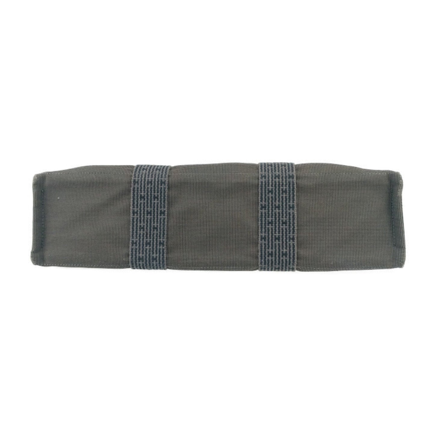 Hermes Gray Canvas Handbag Tote Bag ( )