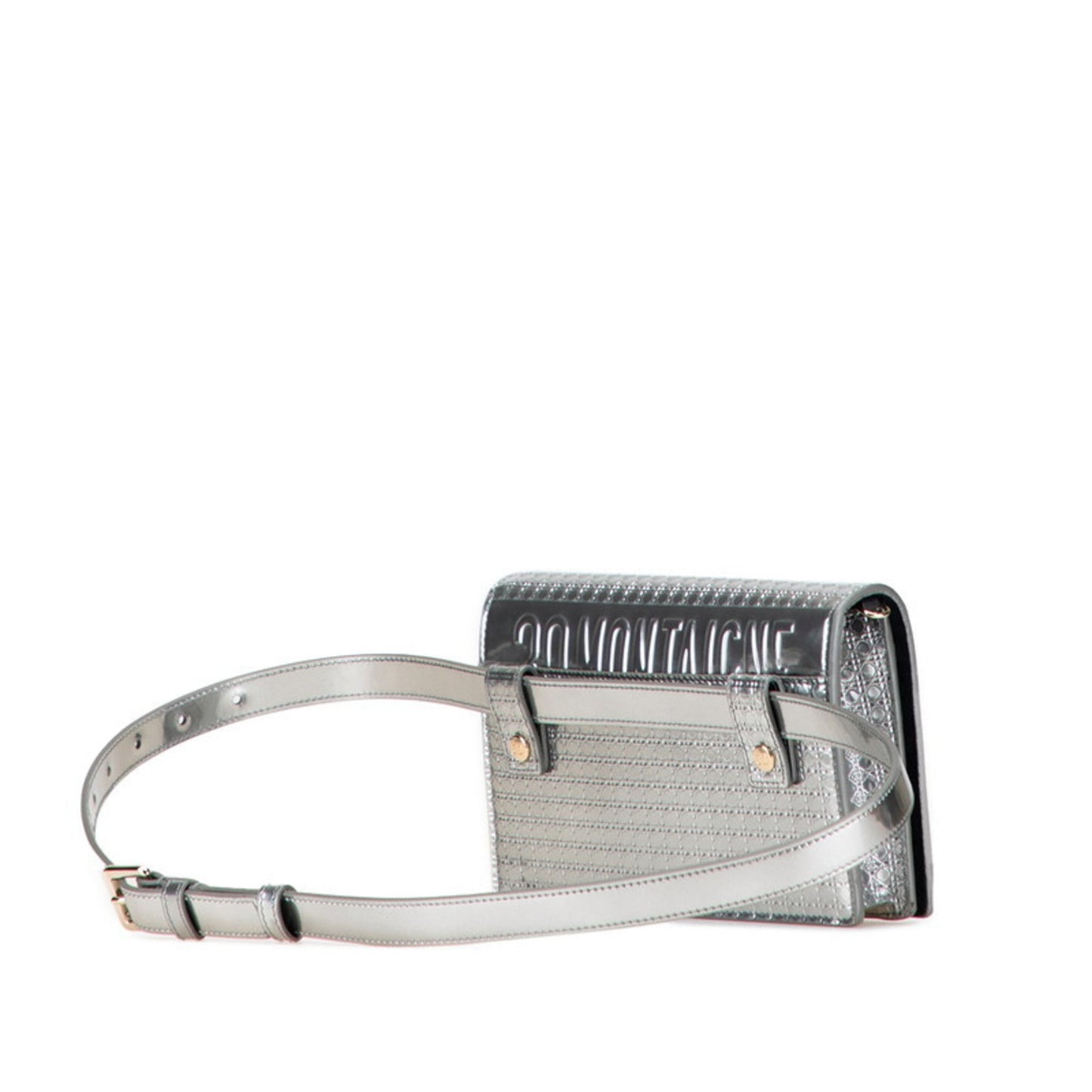 Christian Dior Silver Leather Shoulder Bag ()