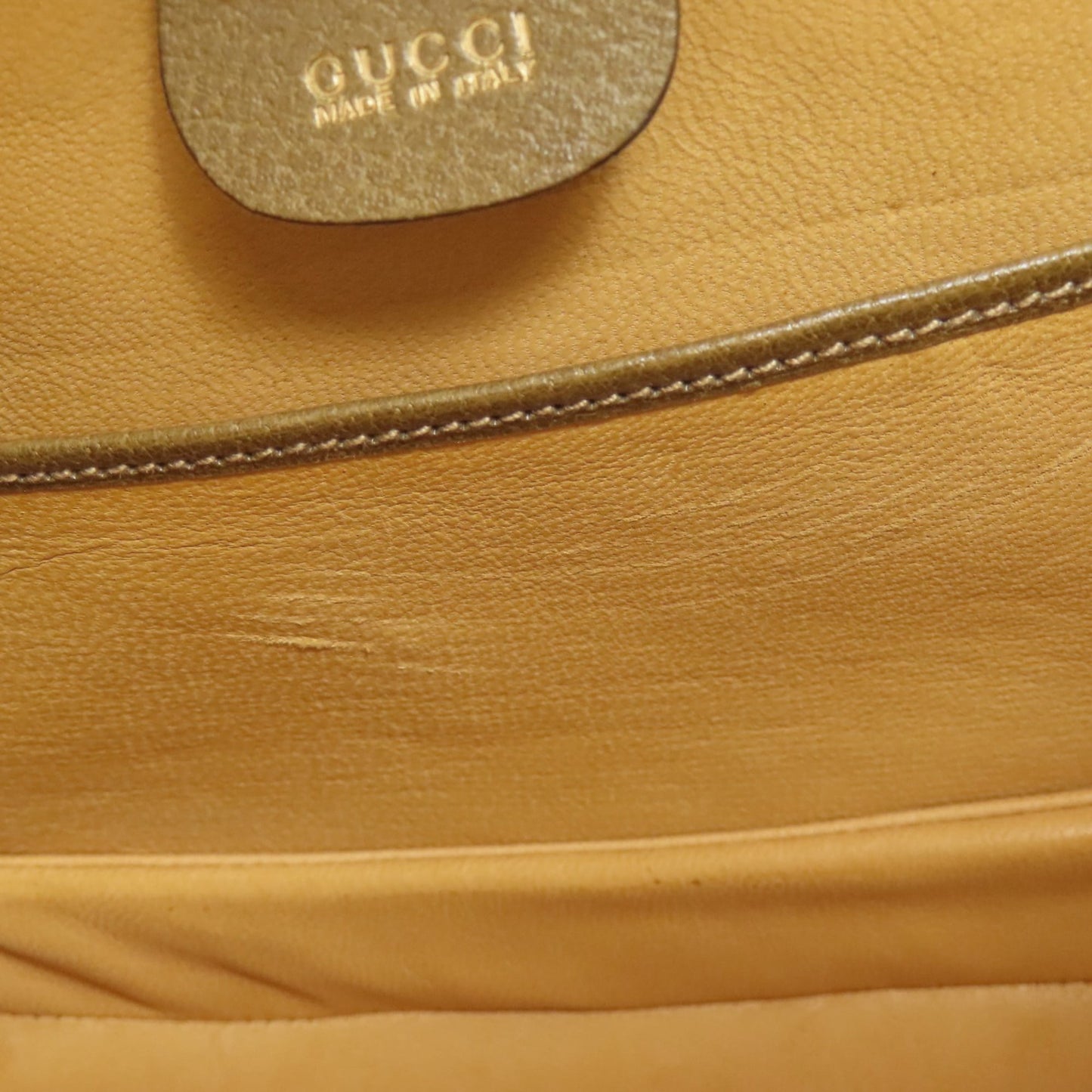 Gucci Brown Leather Handbag ( )