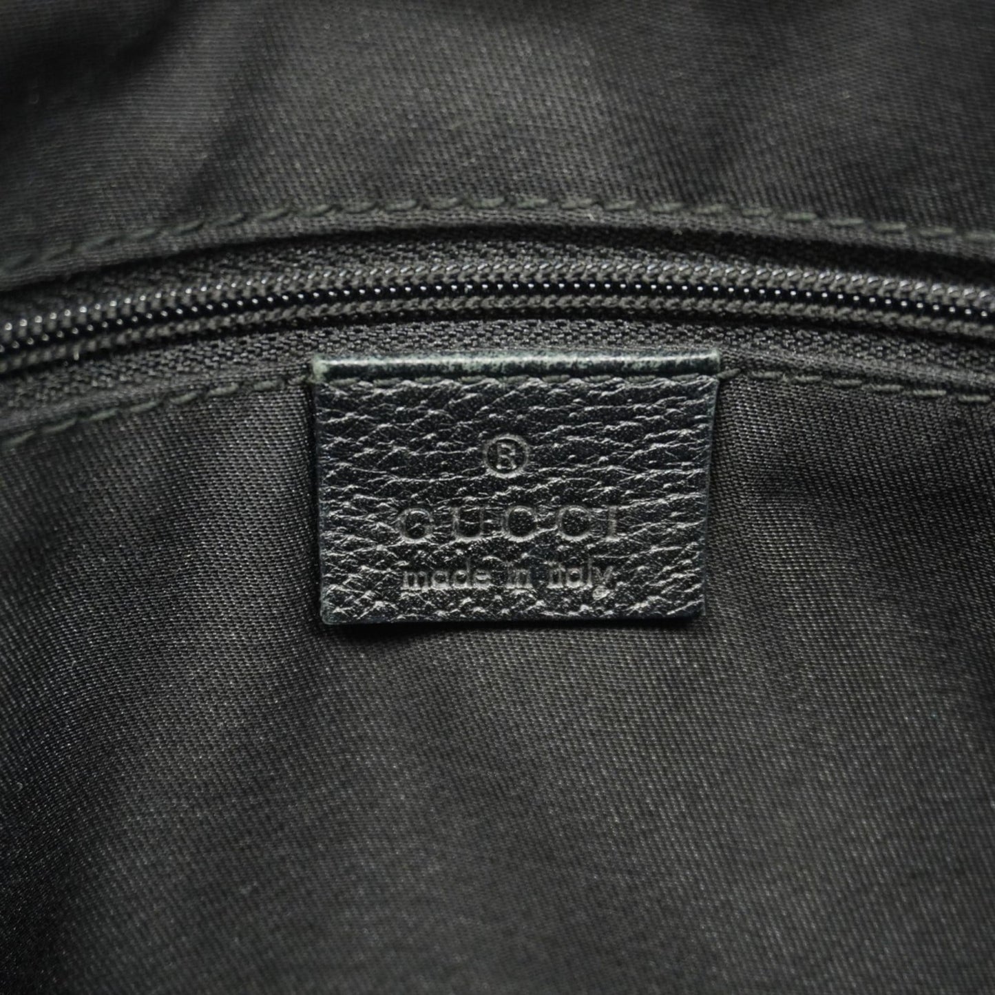 Gucci Black Canvas Shoulder Bag ( )