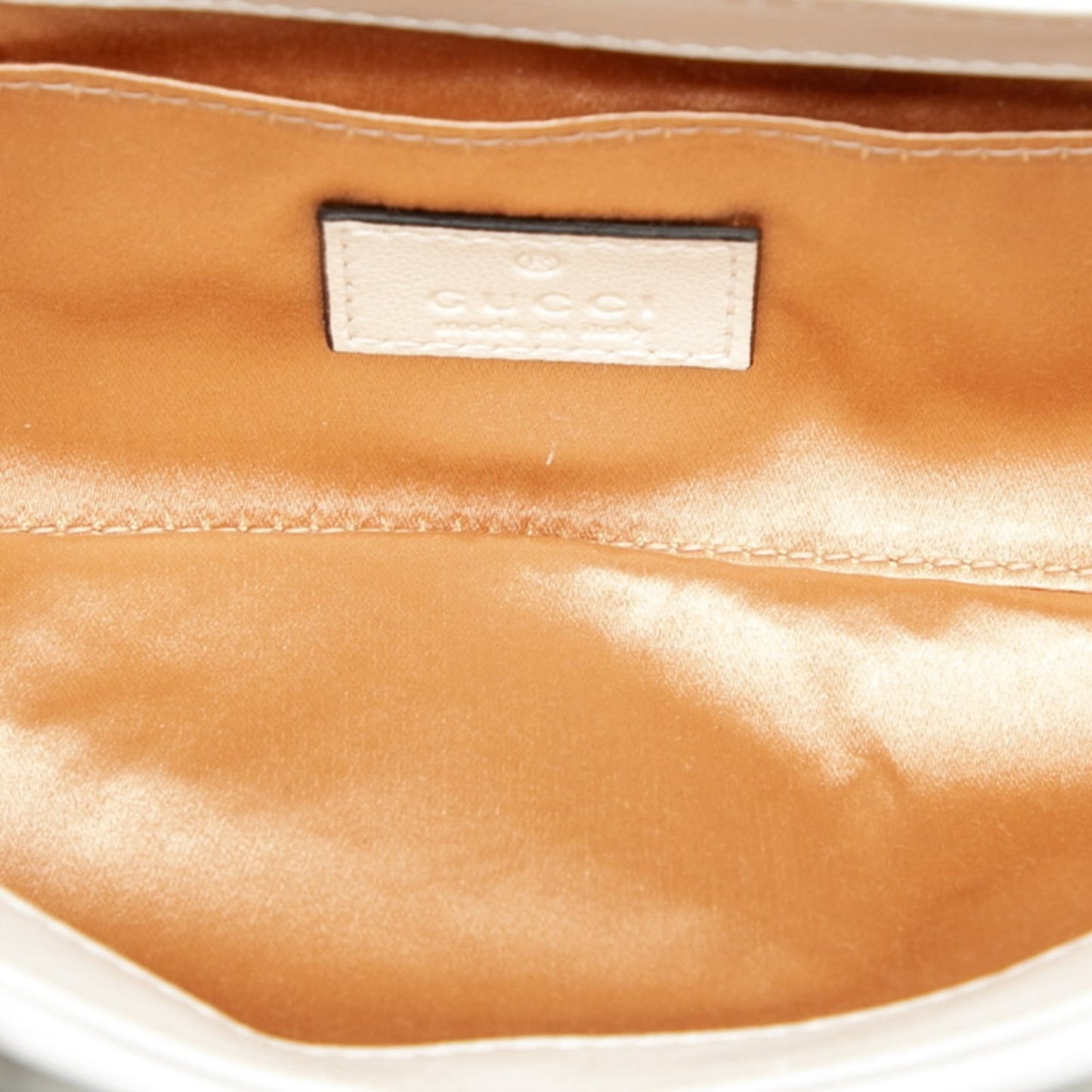 Gucci White Leather Handbag Shoulder Bag ( )