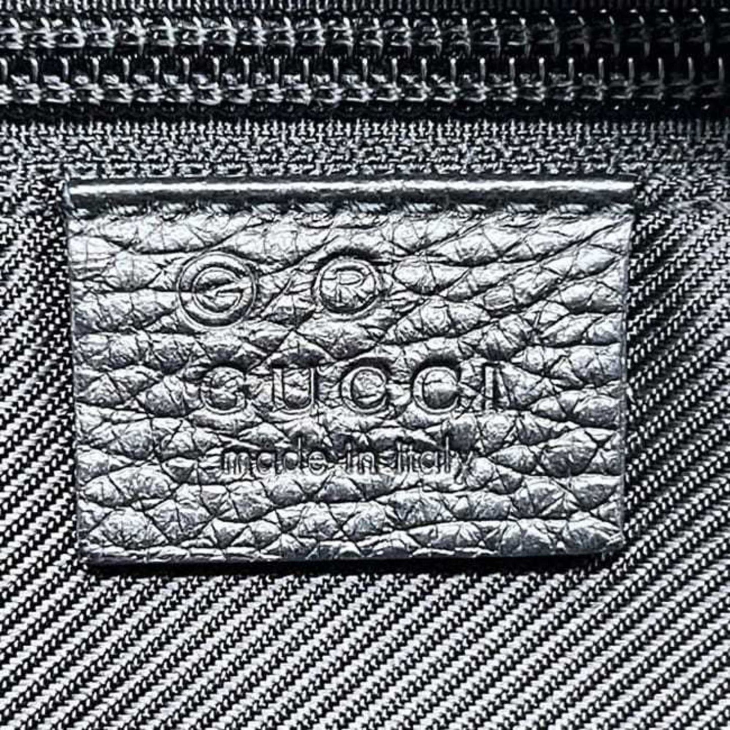 Gucci Gg Canvas Black Gg Canvas Leather Tote Bag ( )
