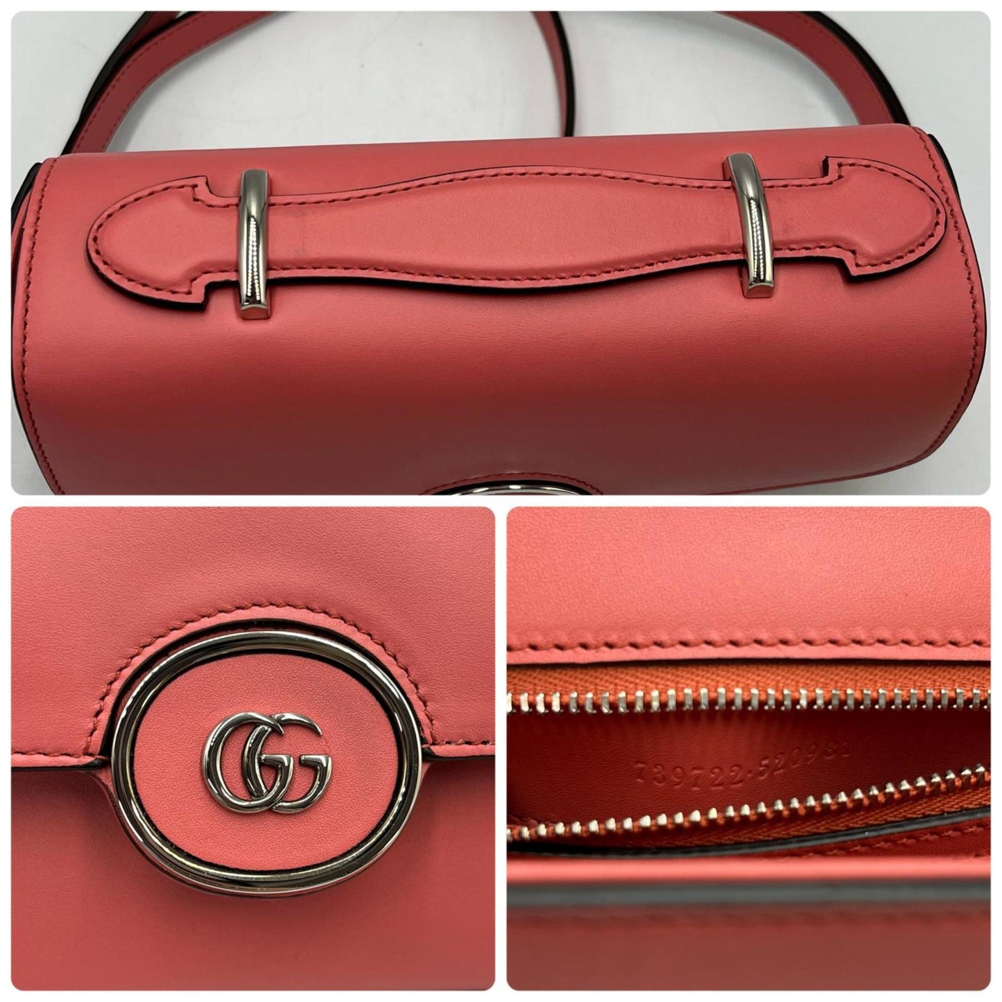 Gucci Pink Leather Shoulder Bag ( )