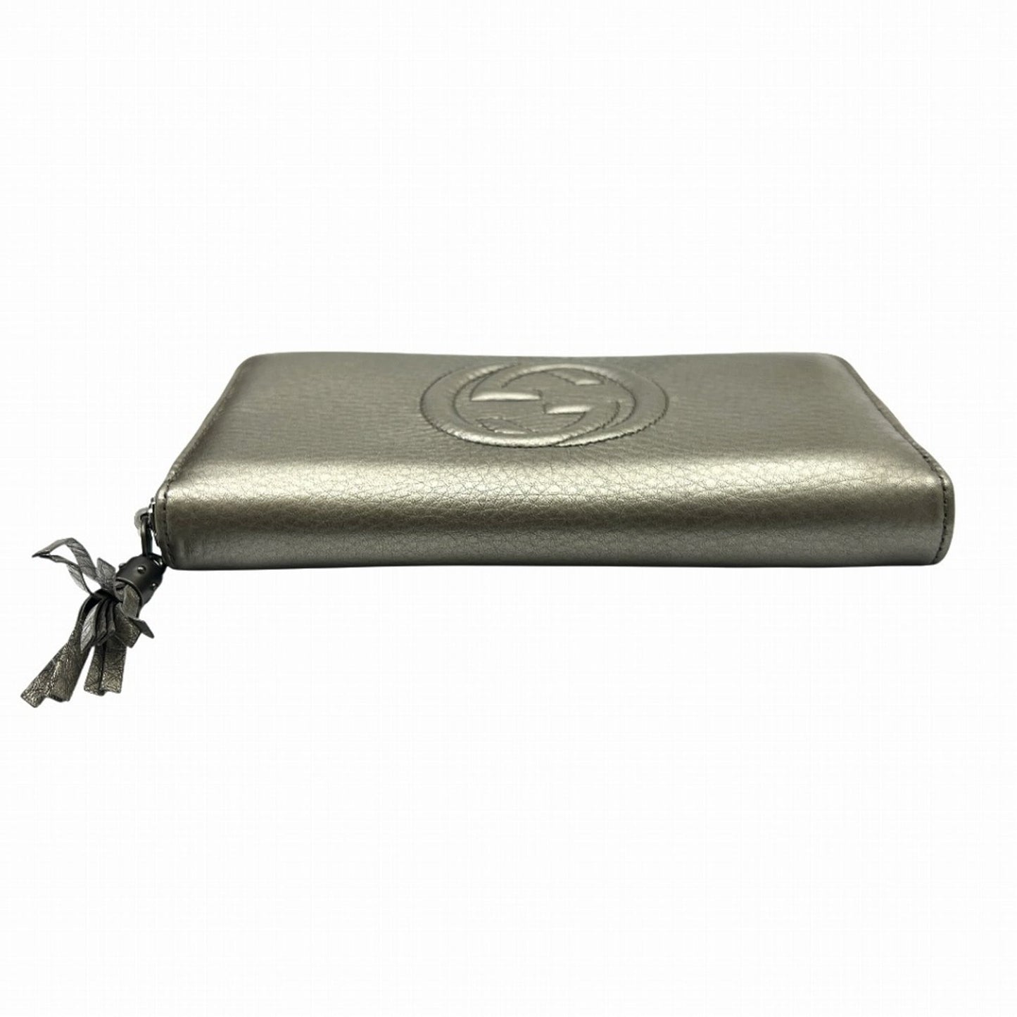 Gucci Metallic Gold Leather Long Wallet (Bi-Fold) ( )