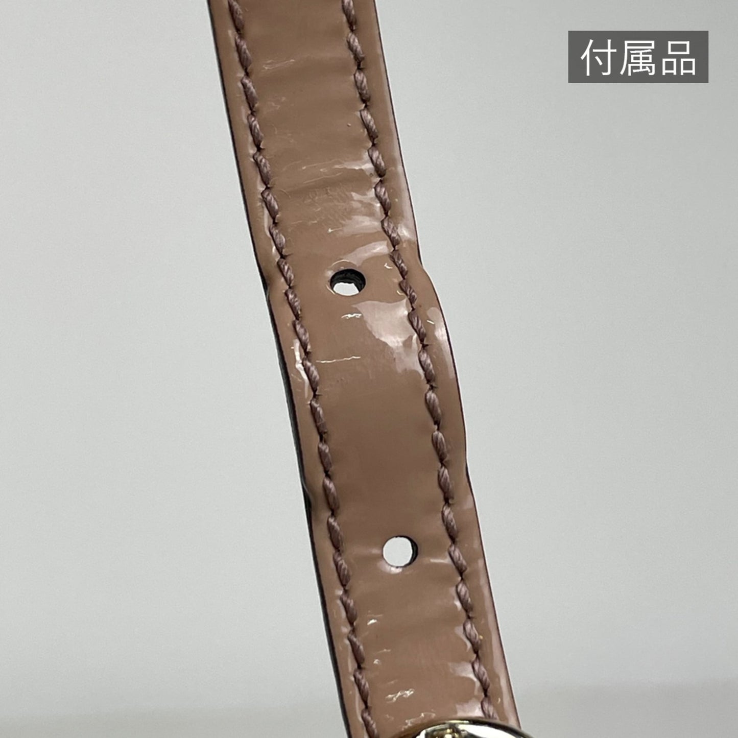 Gucci Pink Beige Patent Leather Handbag Shoulder Bag ( )