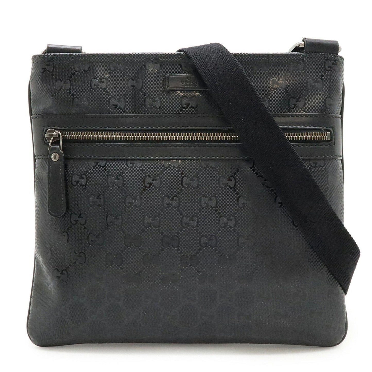 Gucci Black Pvc Leather Shoulder Bag ( )