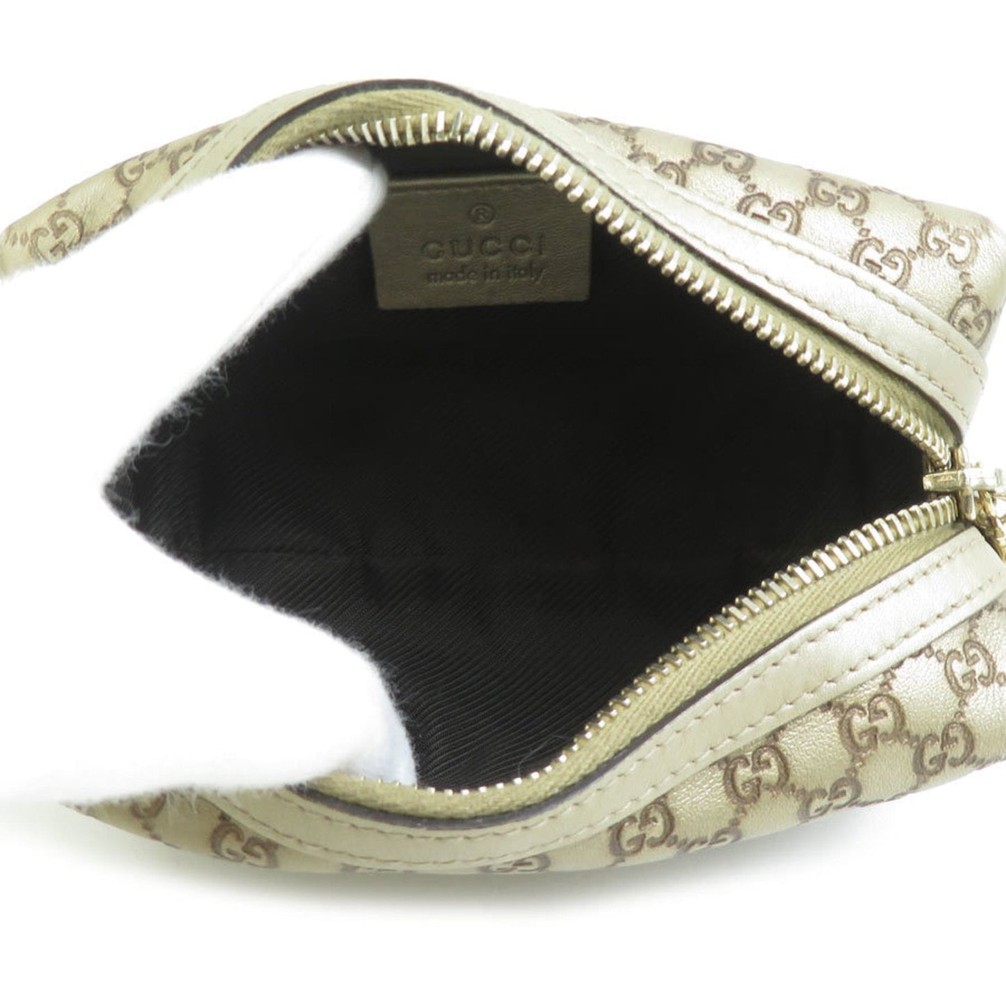Gucci Gold Leather Pouch ( )