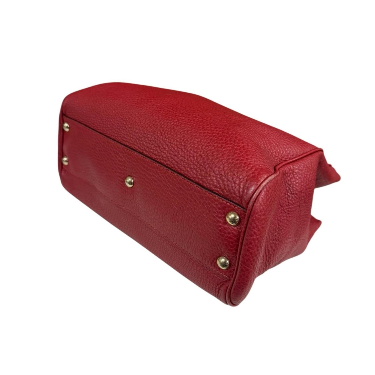 Gucci Red Color Bamboo Shoulder Bag ( )