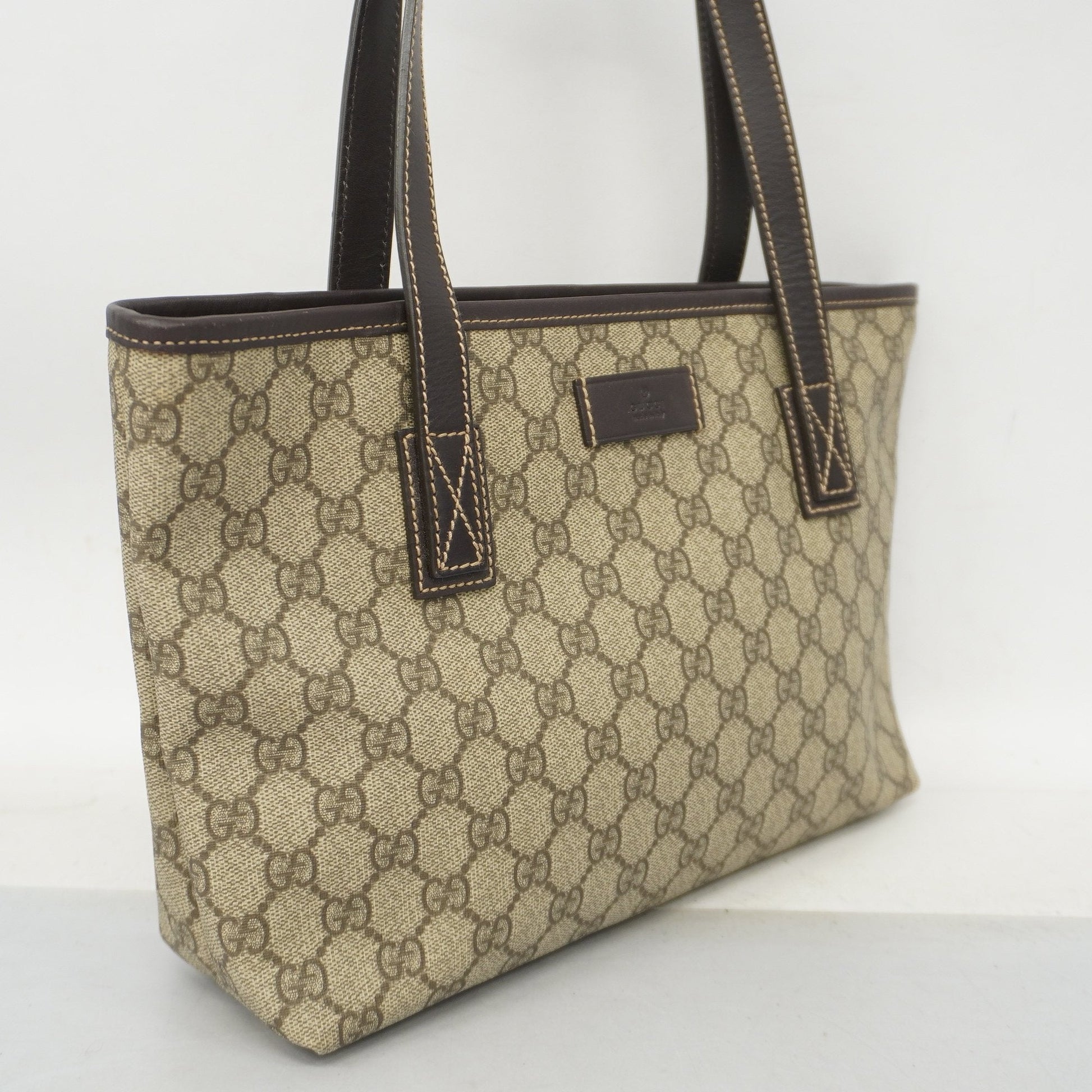 Gucci GG Supreme Beige Tote Style 1