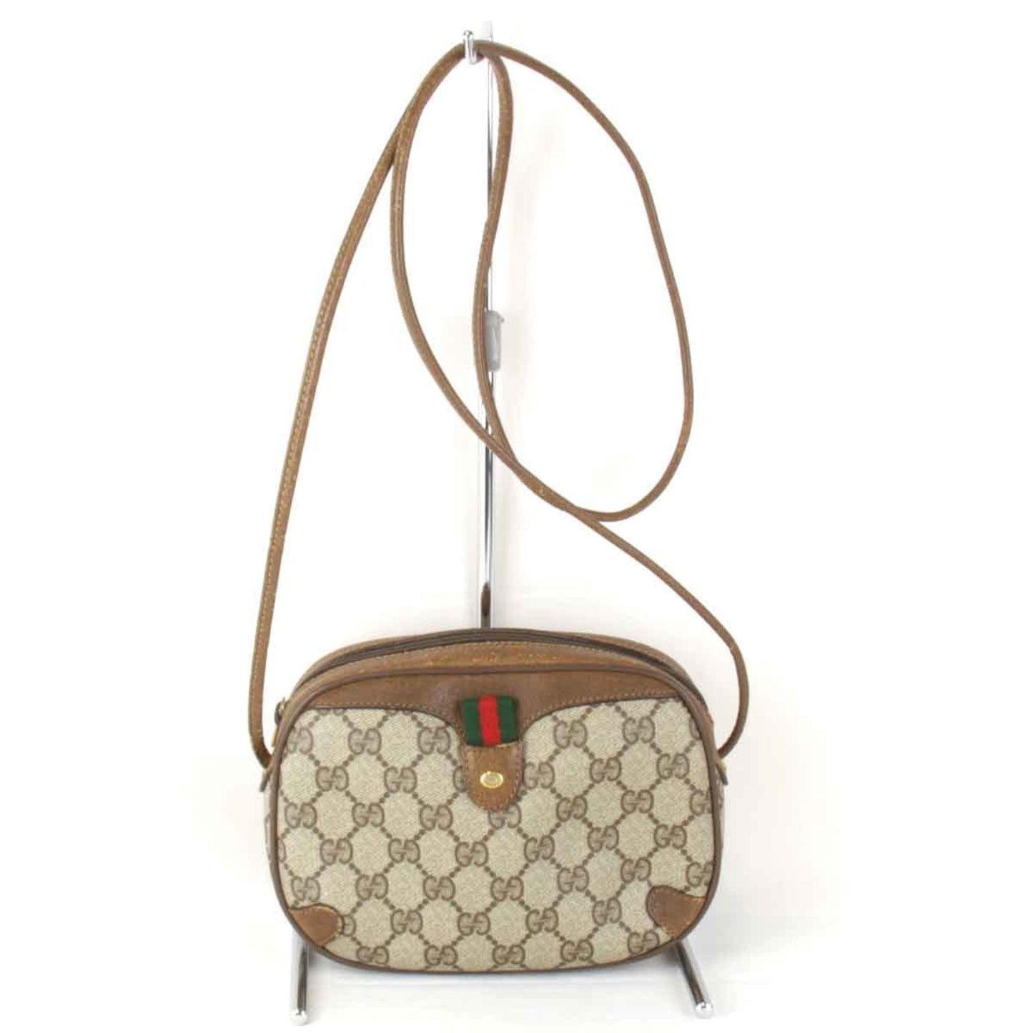 Gucci Brown Gg Supreme Shoulder Bag ( )