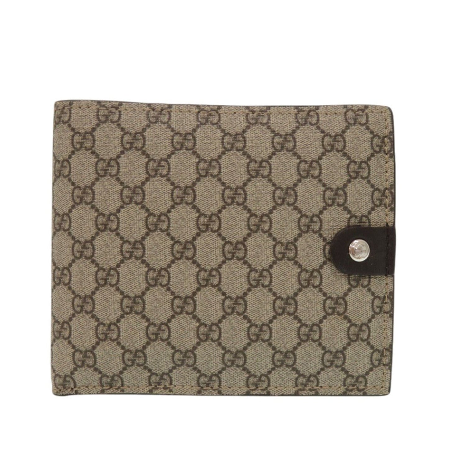 Gucci Brown Gg Supreme Wallet (Bi-Fold) ( )