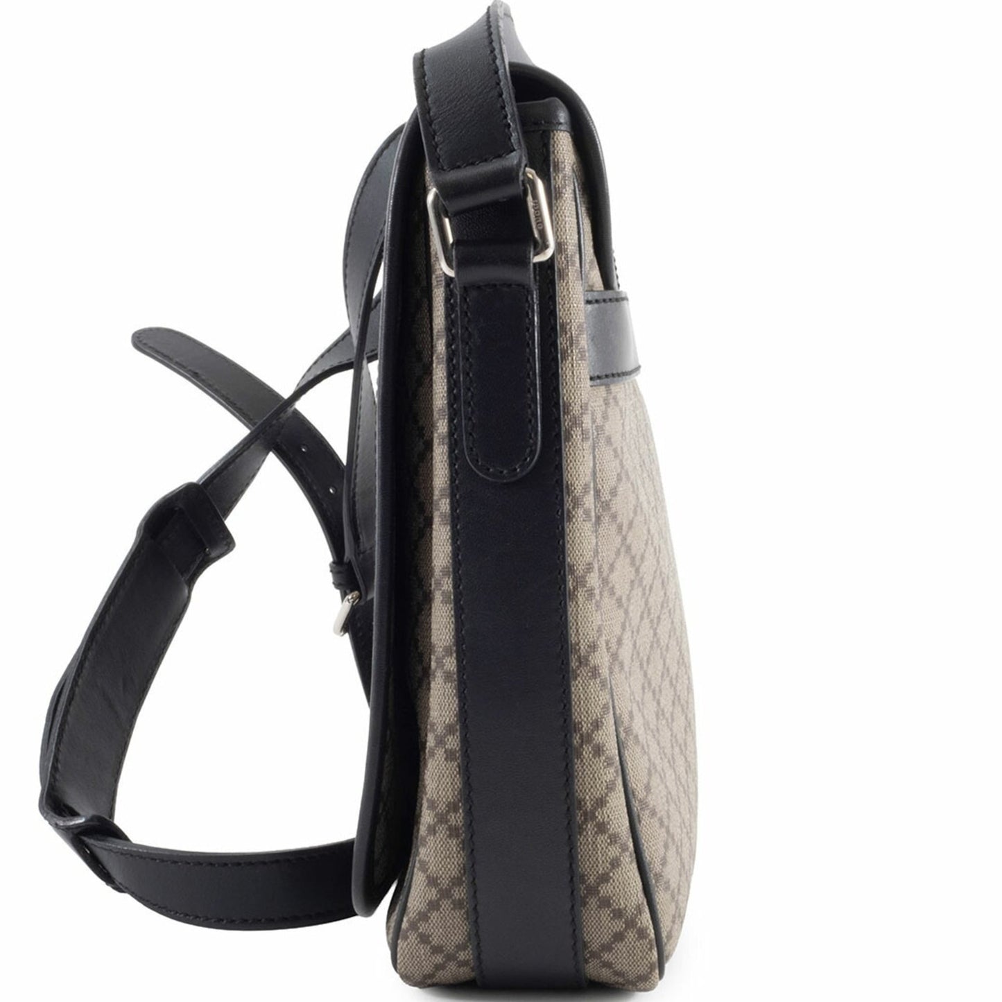 Gucci Beige Black Pvc Leather Shoulder Bag ( )