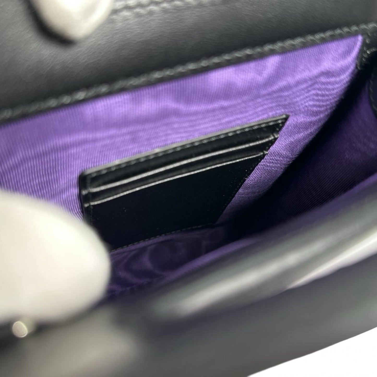 Gucci Black Nylon Leather Shoulder Bag ( )