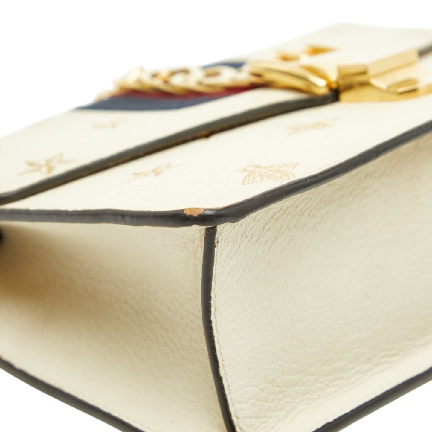 Gucci Ivory White Leather Shoulder Bag ( )