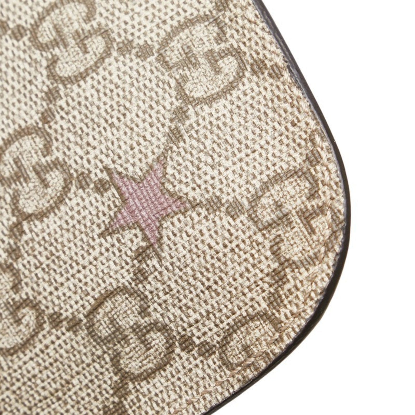 Gucci Beige Pink Pvc Leather Pouch ( )