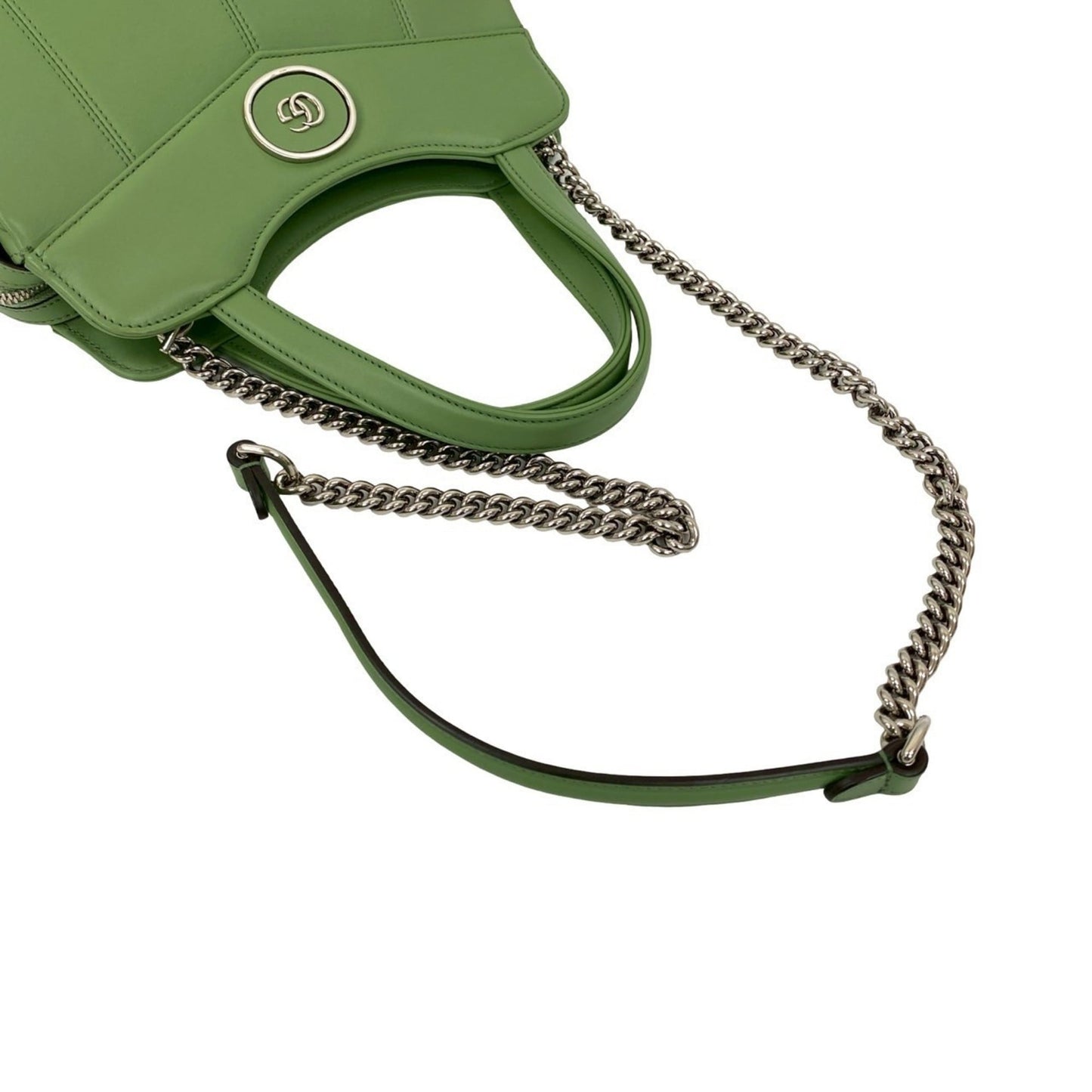 Gucci Green Leather Handbag Shoulder Bag ( )