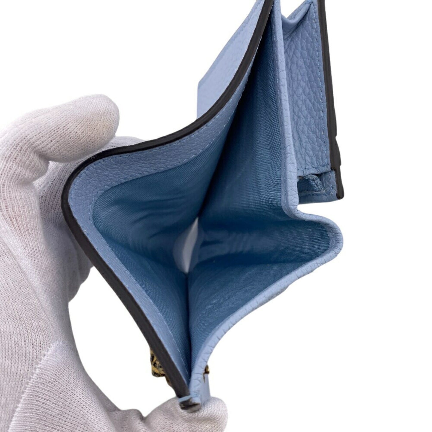 Gucci Blue Leather Wallet (Bi-Fold) ( )