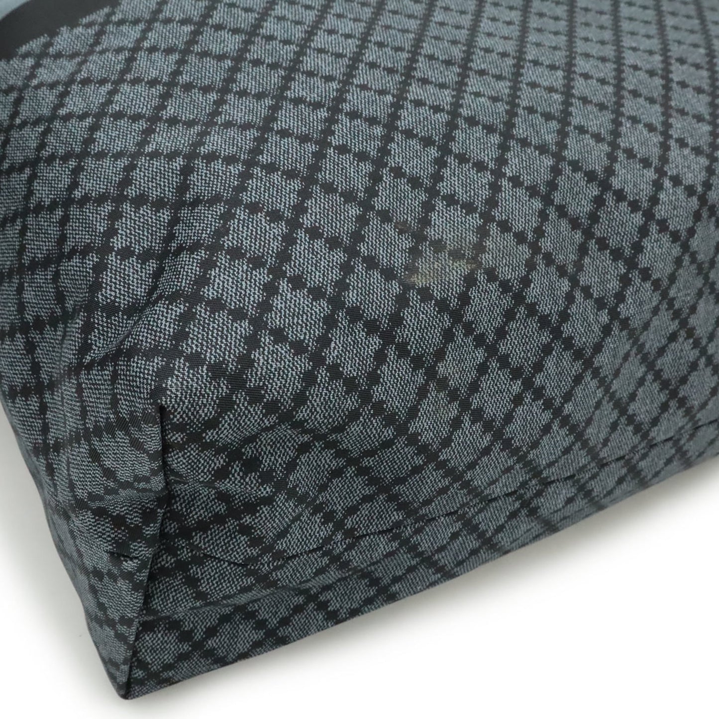 Gucci Black Gray Nylon Leather Shoulder Bag ( )