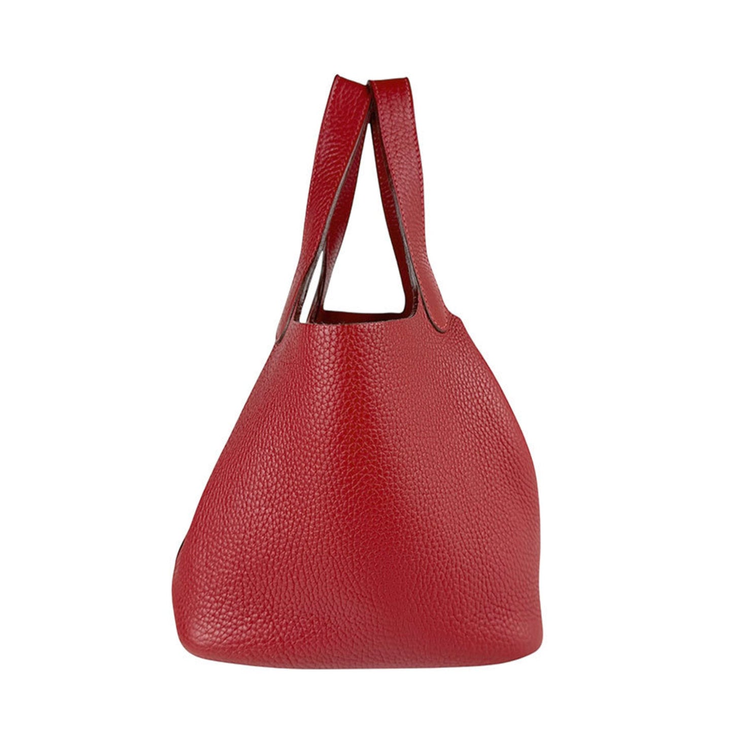 Hermes Dark Red Leather Handbag ( )