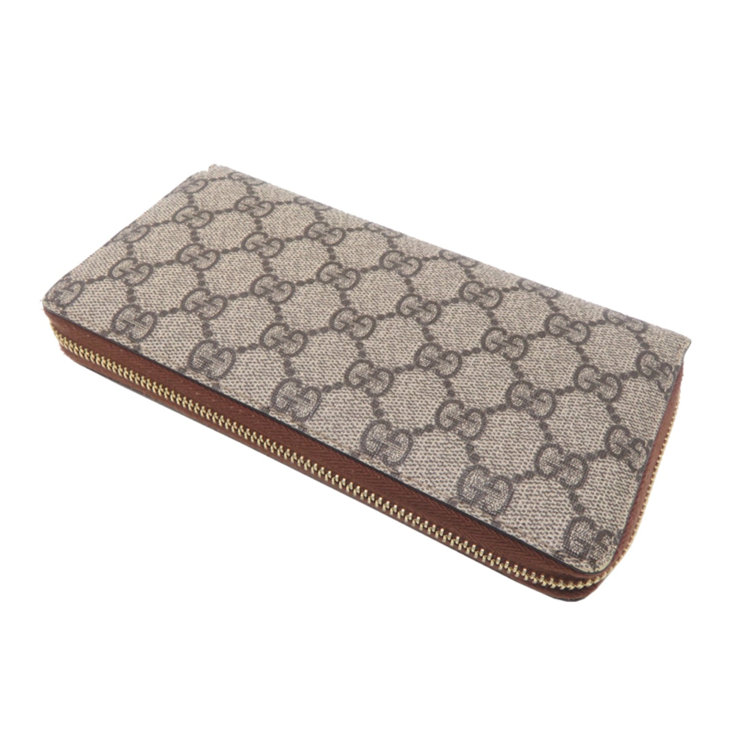 Gucci Beige Gg Supreme Long Wallet (Bi-Fold) ( )