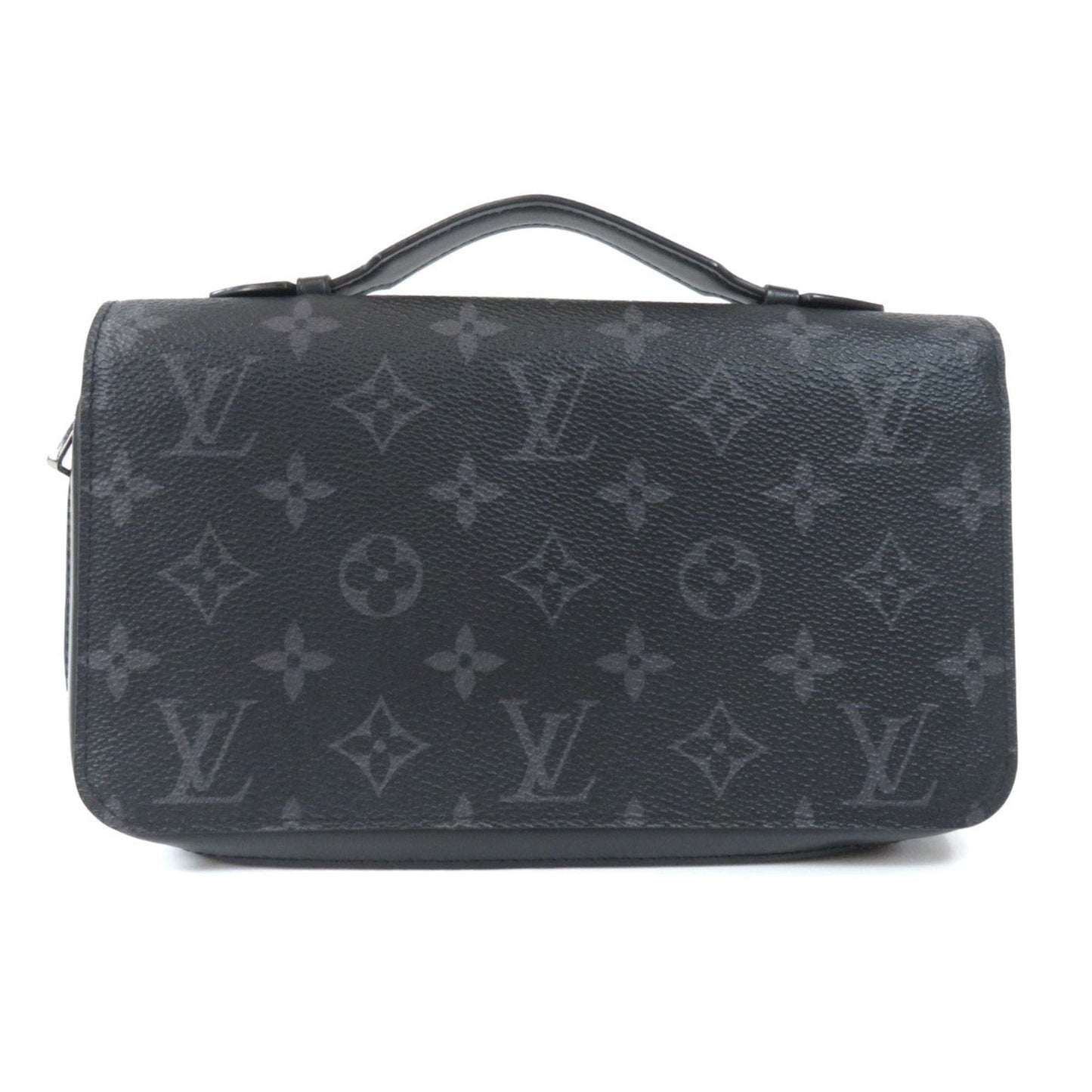 Louis Vuitton M61698 Zippy L Monogram Eclipse Long Wallet Bi-Fold Men's
