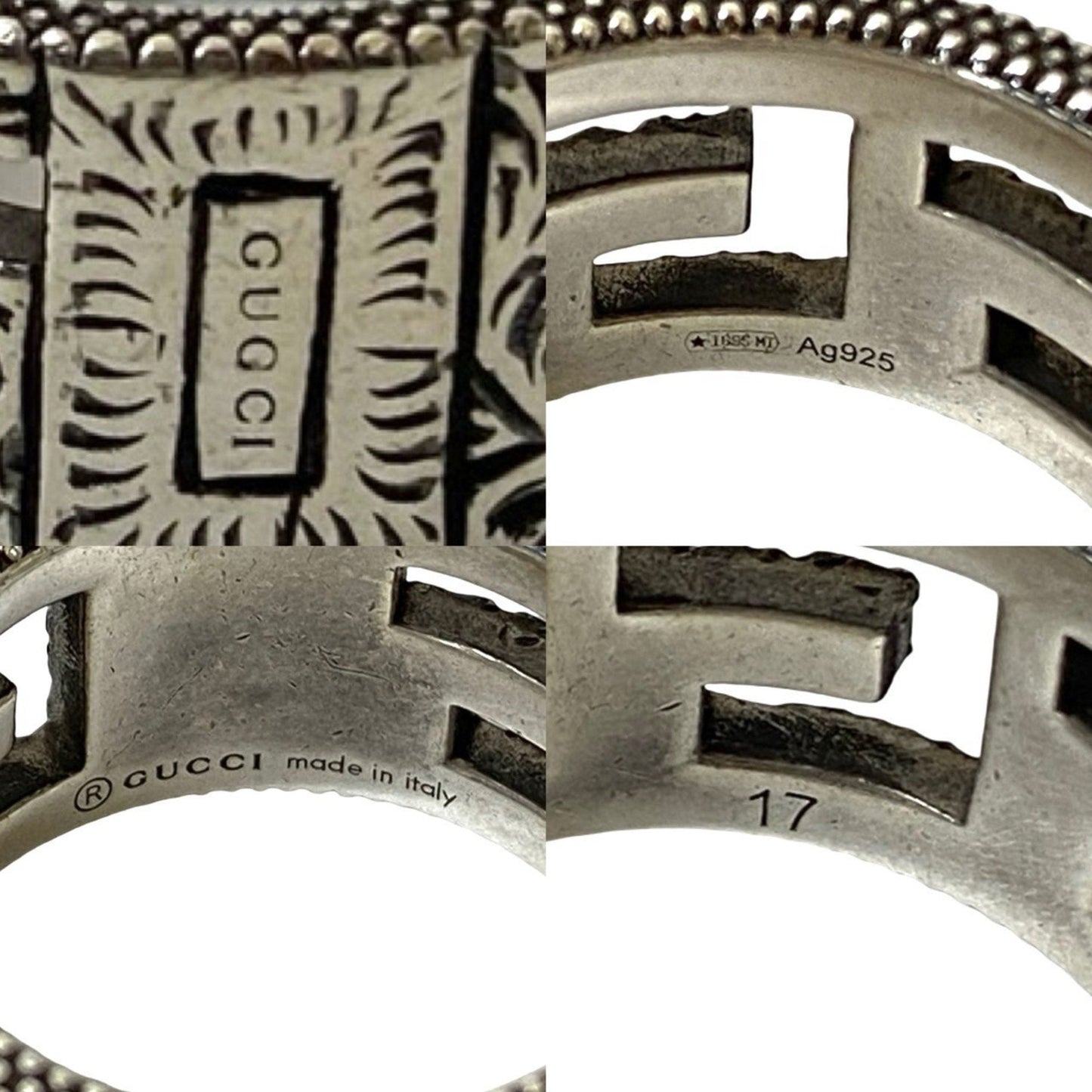 Gucci Silver Silver 925 Band Ring ( )