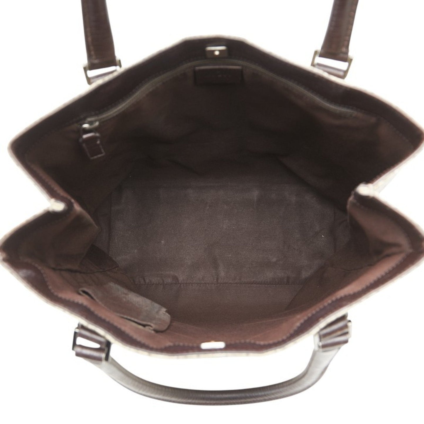 Gucci Beige Brown Pvc Leather Tote Bag ( )