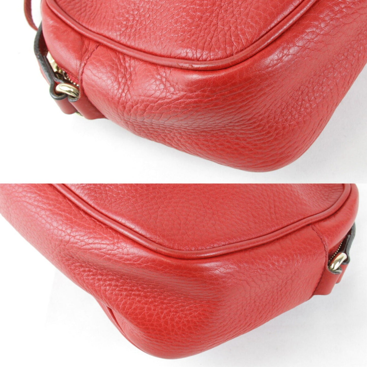 Gucci Red Color Leather Shoulder Bag ( )