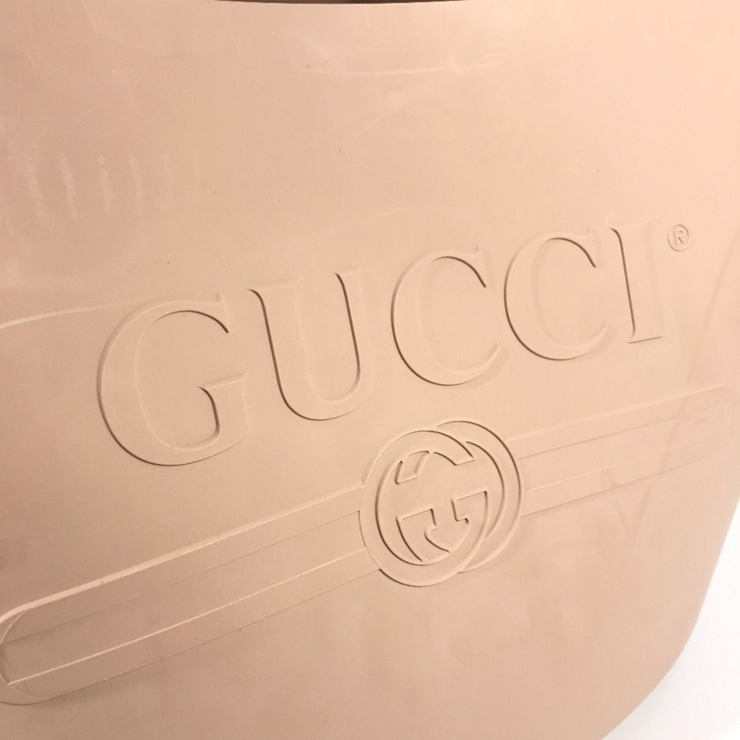 Gucci Beige Rubber Handbag ( )